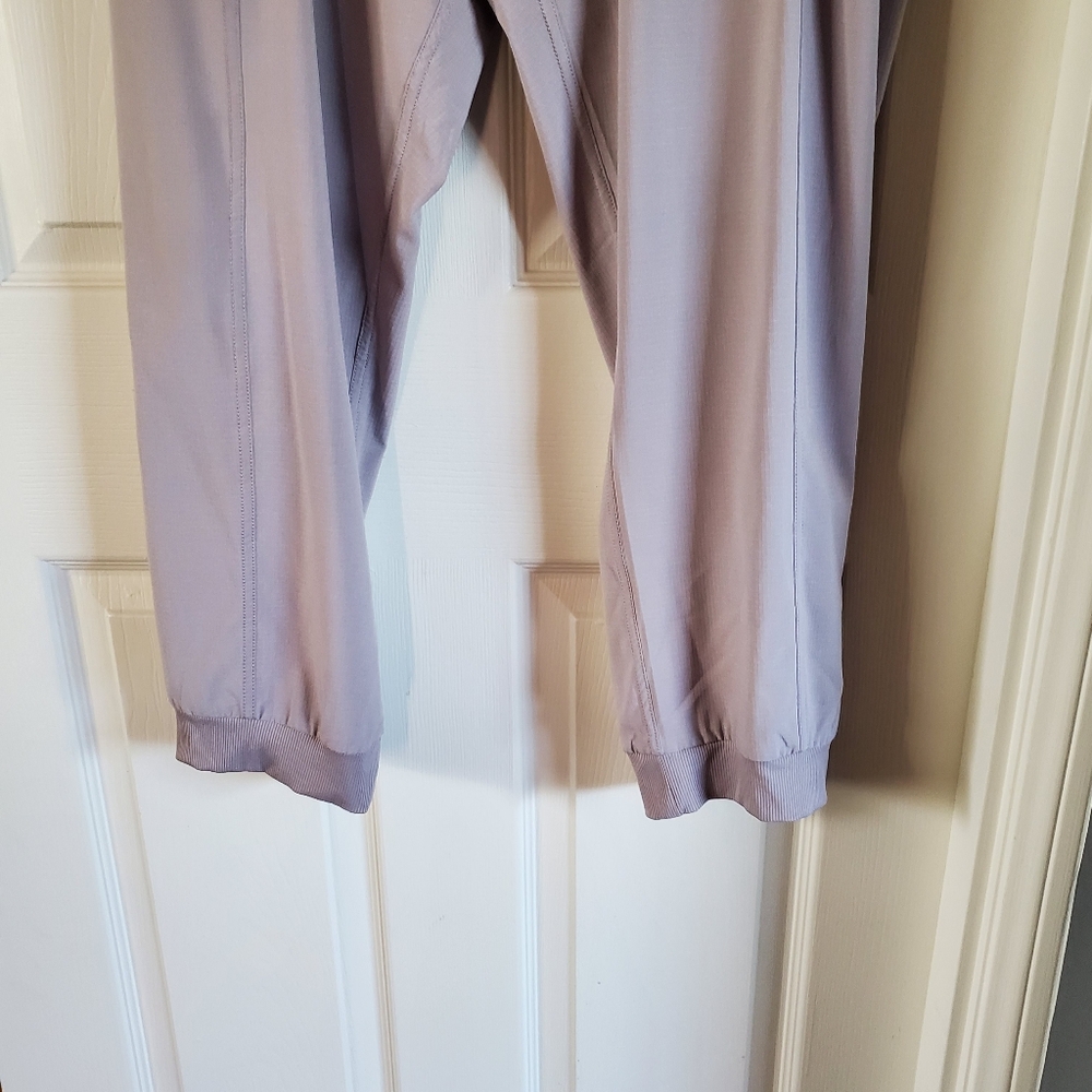 Lightweight Jogger Pants Pull-on Elastic Waist Zip Pockets Drawstring Nylon 2XL - Picture 5 of 11